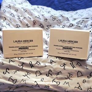2PC Laura Mercier Translucent Loose Setting Powder Ultra-Blur Translucent Honey